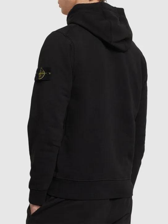 STONE ISLAND  |Long Sleeves Plain Cotton Bridal Logo Outlet Sweatshirts