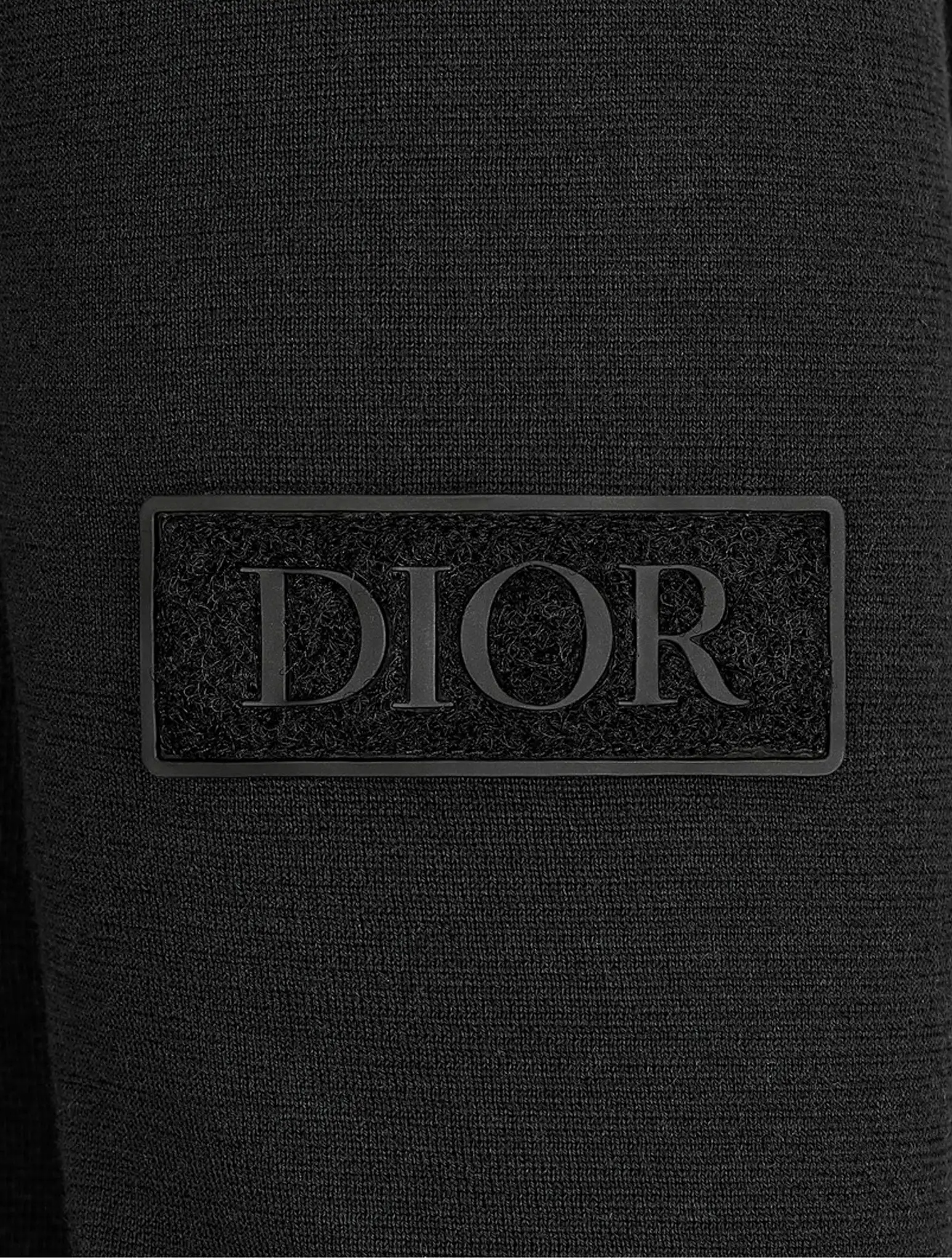 SWEATER WITH “DIOR” PATCH