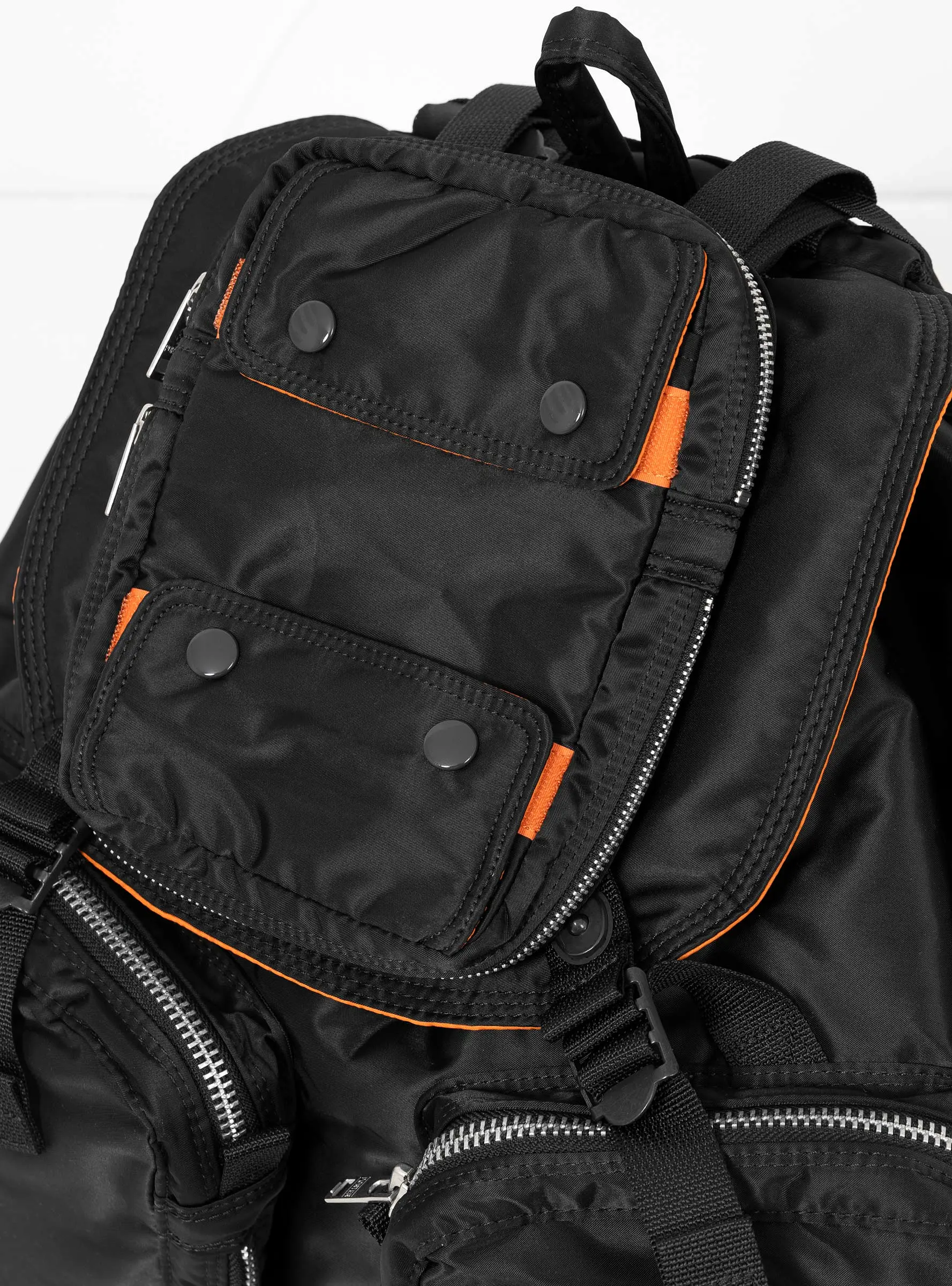 TANKER Patch Pocket Rucksack Black