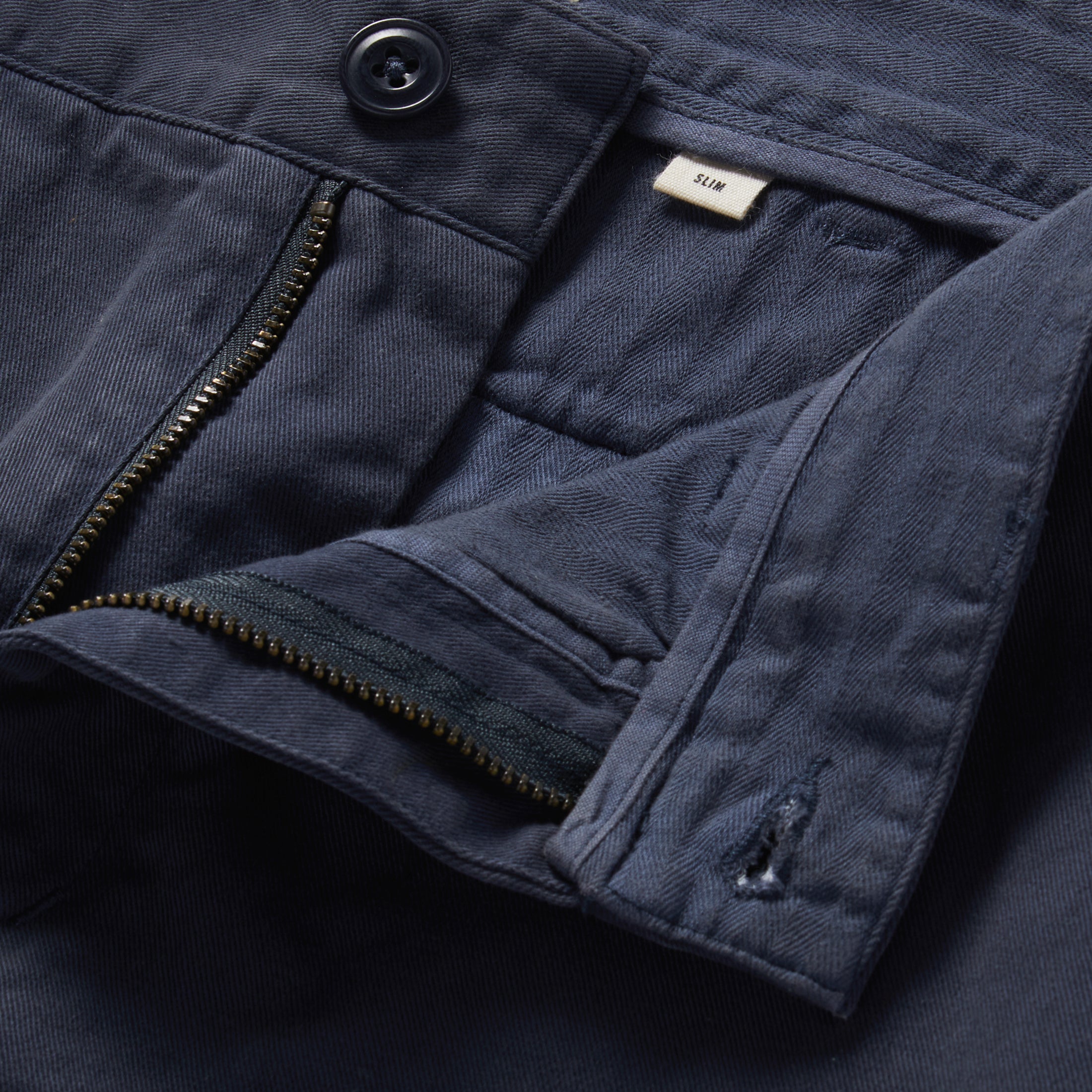 The Slim Foundation Pant in Organic Marine