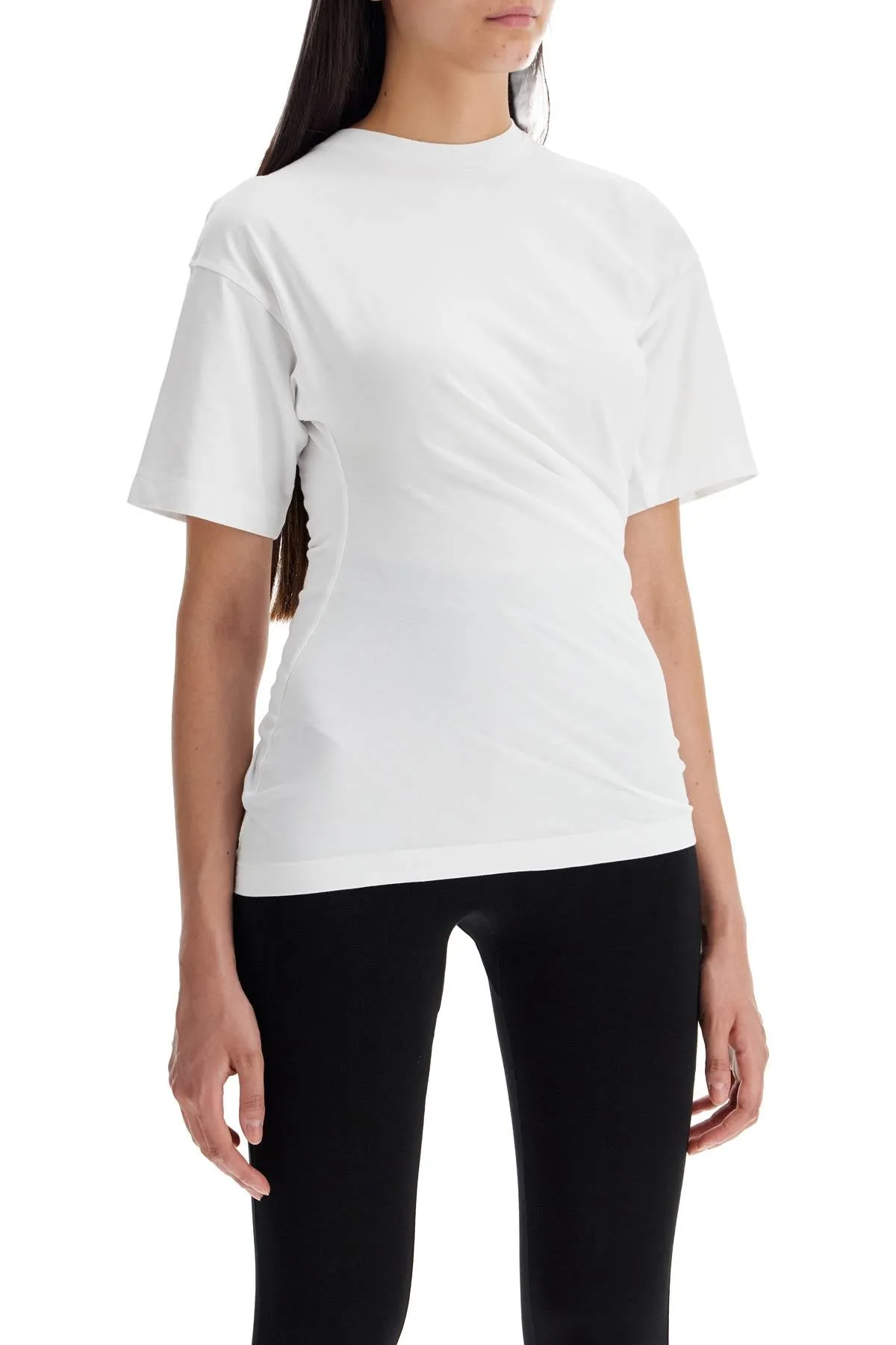 Toteme Organic Cotton Twisted Tee   White