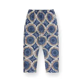 Universal Works Kyoto Work Pant hokkoh print navy 28131