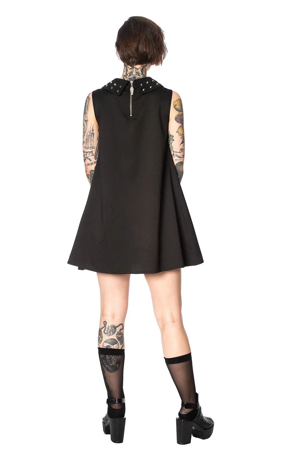 URBAN VAMP COLLAR STUDS DRESS