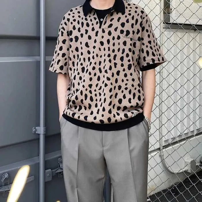 WACKO MARIA  |Leopard Patterns Street Style Short Sleeves