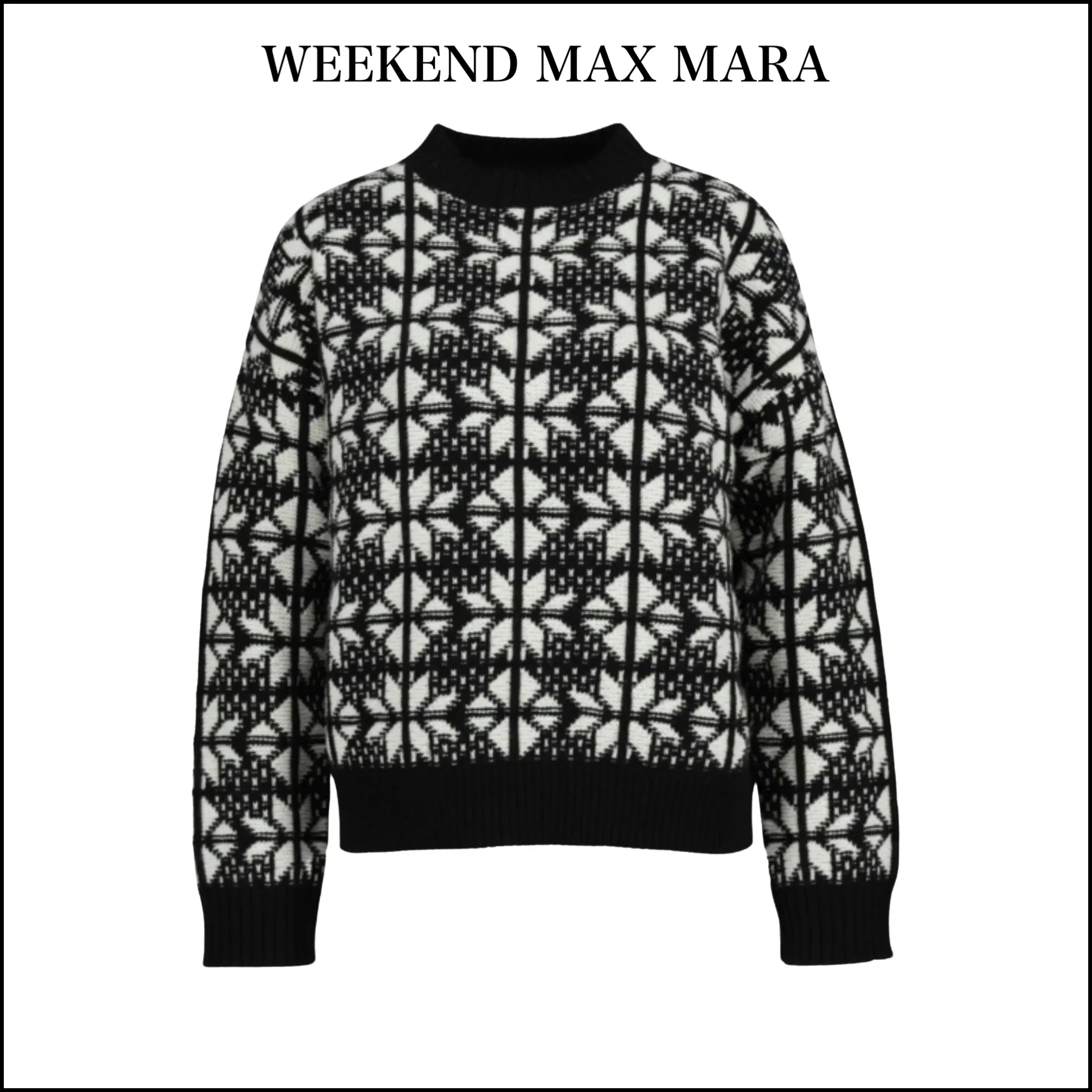 Weekend Max Mara  |Casual Style Wool U-Neck Long Sleeves V-neck & Crew neck