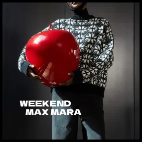 Weekend Max Mara  |Casual Style Wool U-Neck Long Sleeves V-neck & Crew neck