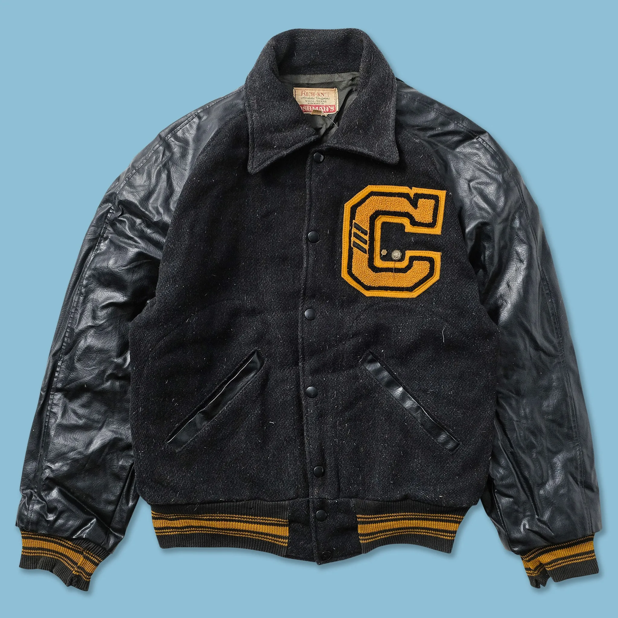 Women's Leather Varsity Jacket Small