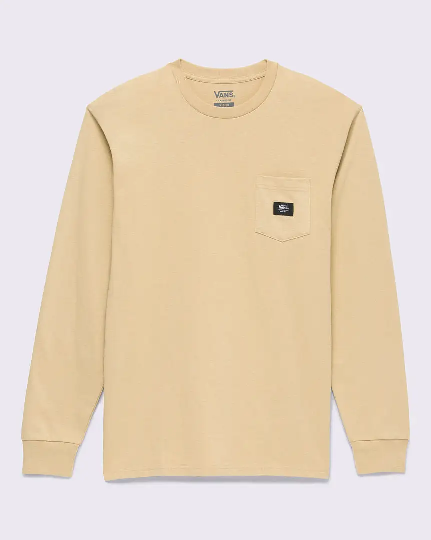 Woven Patch Pocket Long Sleeve Tshirt