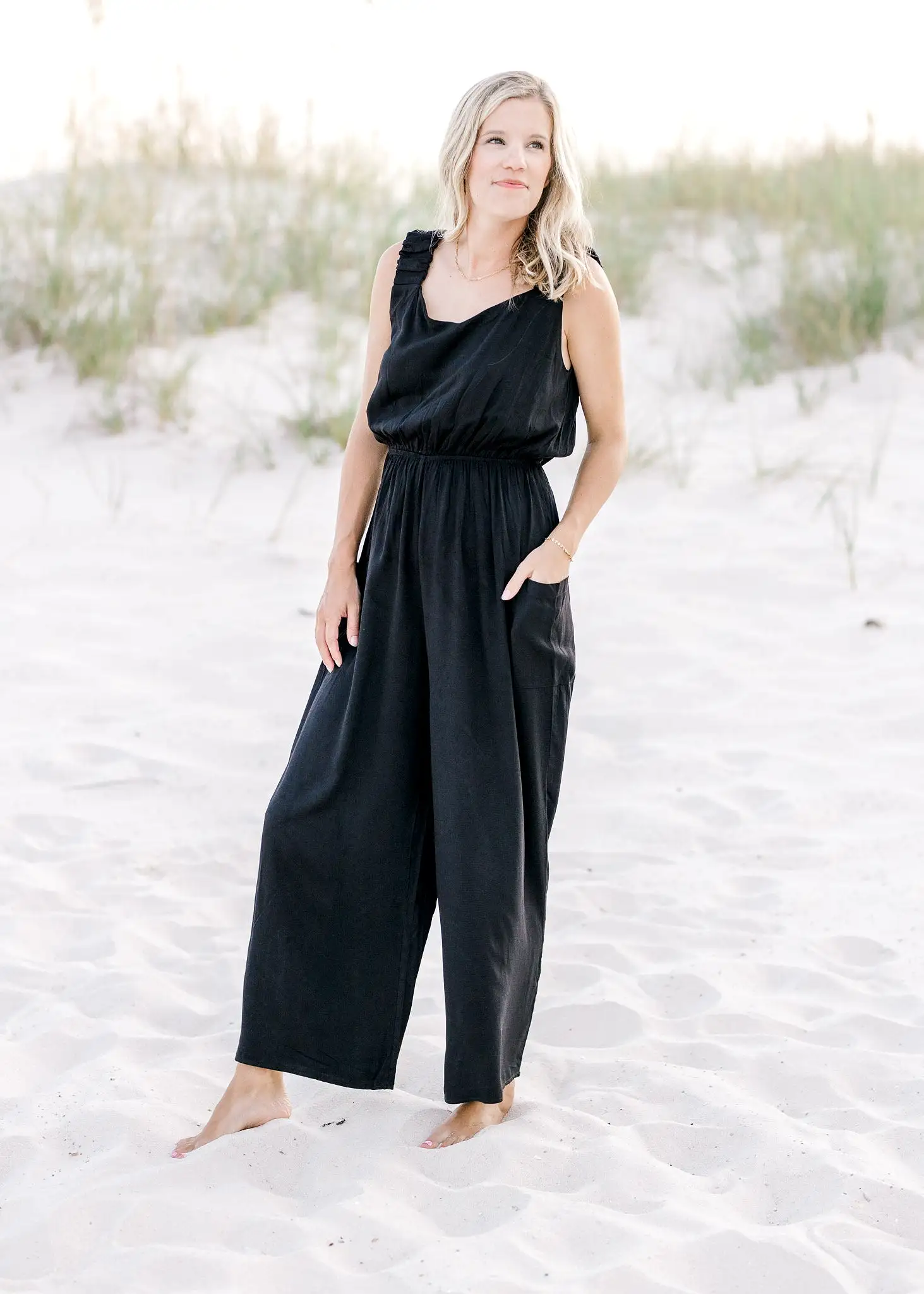 X Basic Black Jumpsuit