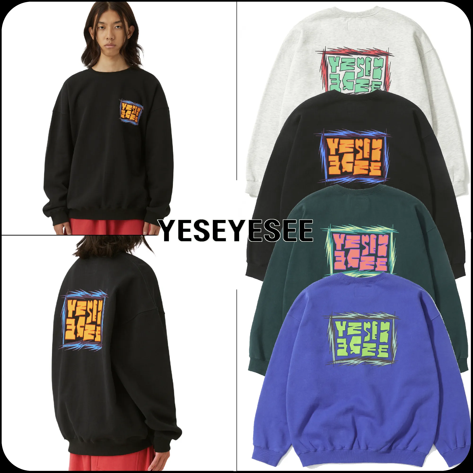 YESEYESEE  |[YESEYESEE] ★ Y.E.S Zigzag Sweatshirt