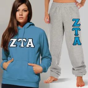 Zeta Tau Alpha Hoodie and Sweatpants, Package Deal - TWILL